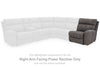 Next-Gen DuraPella Power Reclining Sectional Loveseat with Console