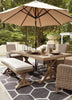 Beachcroft Dining Table with Umbrella Option