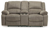 Draycoll Power Reclining Loveseat with Console image