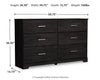 Belachime Dresser and Mirror