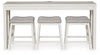 Robbinsdale Counter Height Dining Table and 3 Barstools Set
