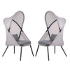 Alverta Foldable Chair Grey & Black (2/Ctn)