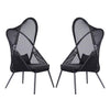 Alverta Foldable Chair Grey & Black (2/Ctn)