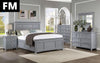 CASTILE Cal.King, E.King, Full, Queen, & Twin Bed, White, Pink, & Grey
