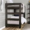 Arlette Twin/Twin Bunk Bed Brown, Black, Gray, & White