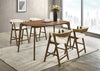 Ebikon 5 Pc Counter Ht Table Set Walnut