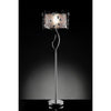 Elva Silver/Chrome Floor Lamp, Double Shade