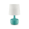 Farah Teal 17"H Matte Teal Table Lamp