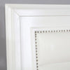 Golva E.King & Queen Bed White & Silver