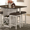 BINGHAM Counter Ht. Table w/ 2 x 15" Leaves