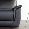 Bienne Sofa Manual Recliner White & Black