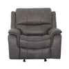 HENRICUS Glider Recliner, Dark Gray