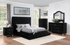 STEFANIA Queen Bed, Black