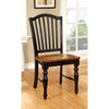 MAYVILLE Black/Antique Oak Side Chair (2/CTN)