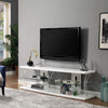 Ernst White/Clear 60" TV Stand