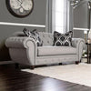 VIVIANA Gray/Black Love Seat, Gray image