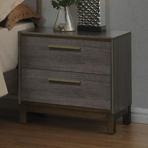MANVEL Two-Tone Antique Gray Night Stand image
