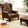 VAUGH Rustic Brown Accent Chair image