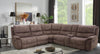 JEROMINUS Sectional, Dark Brown