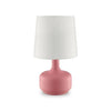 Farah Pink 17"H Matte Pink Table Lamp image