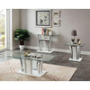 Staten Glossy White/Chrome Coffee Table