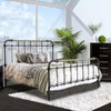 RIANA Antique Black Metal Queen Bed image