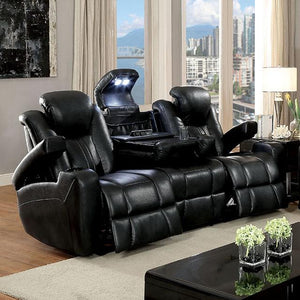 ZAURAK Dark Gray Sofa w/ 2 Recliners image