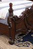 Francione E.King & Queen Bed White & Chrome