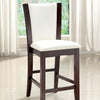 Manhattan III Dark Cherry/White Counter Ht. Chair, White (2/CTN) image