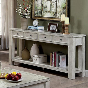 Meadow Antique White Sofa Table image