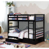 California Iv Black Twin/Twin Bunk Bed