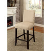 Kaitlin Light Walnut/Beige Counter Ht. Chair (2/CTN)