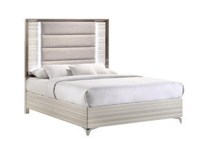 ZAMBRANO WHITE QUEEN BED WITH LED image
