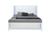 ALINA WHITE KING BED WITH LED image