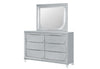 CALEB SILVER MIRROR WITH LED
