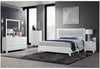 LUCCIA WHITE KING BED GROUP WITH LED