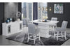 MONACO WHITE RECTANGULAR BAR TABLE + MONACO BS-N