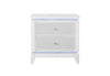 ALINA WHITE NIGHTSTAND WITH LED AND USB