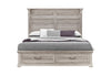 TATUM NATURAL KING BED WITH STORAGE image