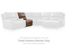 DeepWakes Power Reclining Sectional with Chaise