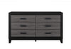 Lisbon Grey/Black Bookcase Twin Bed, Dresser, Mirror and Nightstand