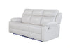 U6026 Blanche White Reclining Sofa with LED