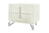 Lyra Beige Nightstand with USB