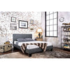 Winn Park Cal.King, E.King, Twin, & Full Bed Chrome, Gray, Brown, & Chrome
