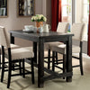 Sania 5 Pc Counter Ht Table Set Black
