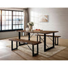 Dulce Walnut/Black Dining Table