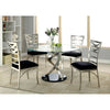 ROXO Silver/Black Side Chair (2/CTN)