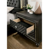 Demetria Metallic Gray Night Stand