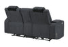 U8000 Pwr Console Rec Loveseat with PHR, LED and Speaker