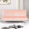 Villeneuve Futon Sofa Bed Black, Pink, & Grey